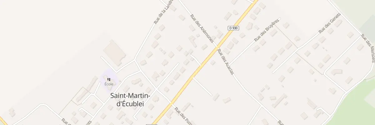 Plan du 14 Rue du Muguet à Saint-Martin-d’Écublei