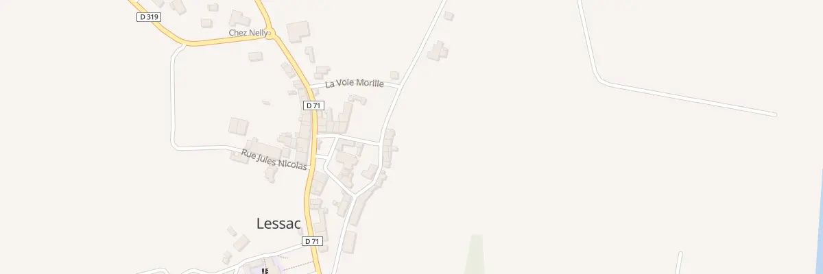 Plan du 5136 Le Bourg à Lessac