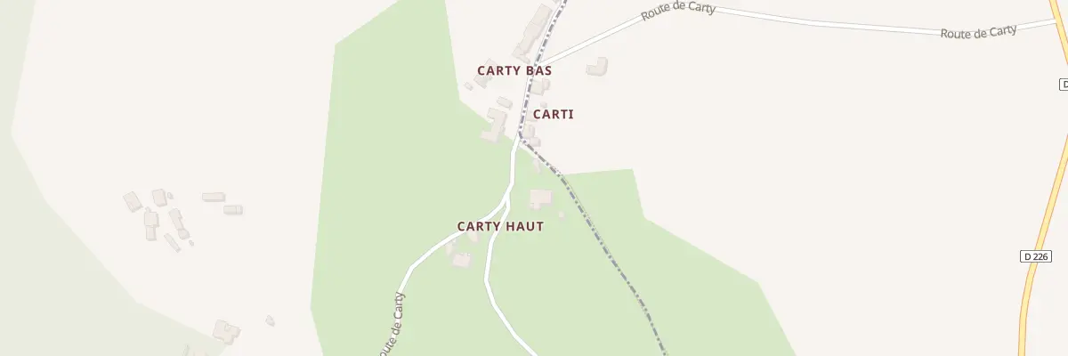 Plan du 595 Rte de Carty à Pujols