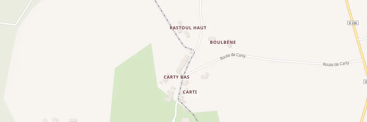 Plan du 510 Rte de Carty à Sainte-Colombe-de-Villeneuve