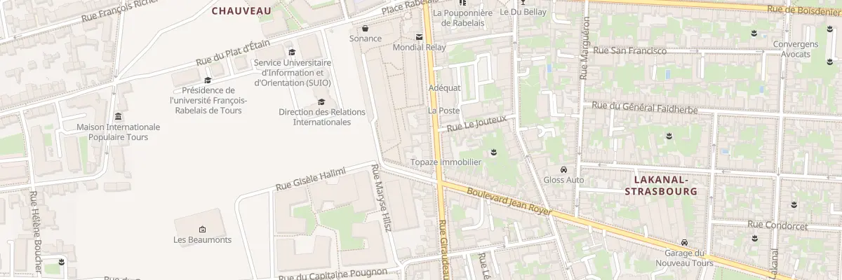 Plan du 117 Rue Giraudeau à Tours