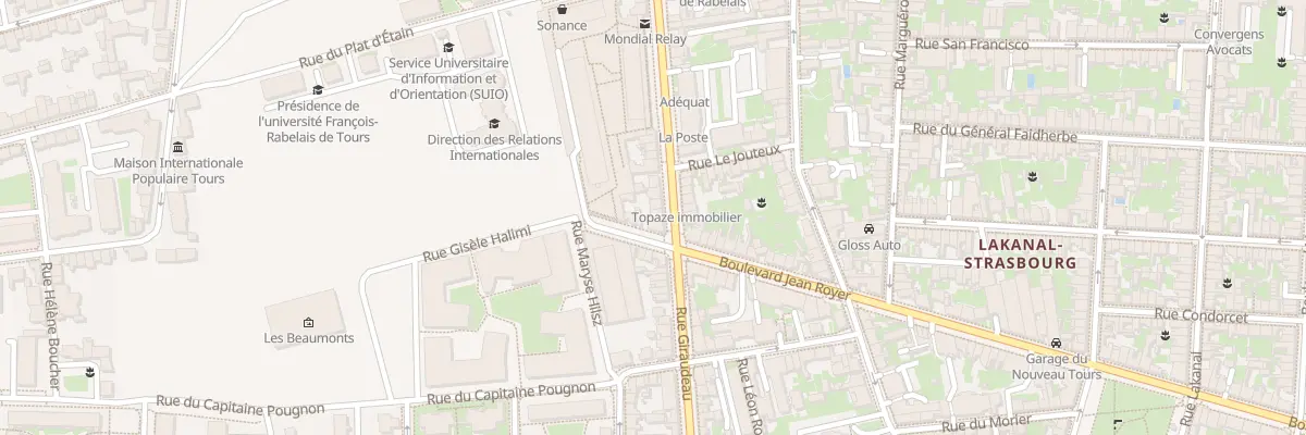Plan du 125 Rue Giraudeau à Tours