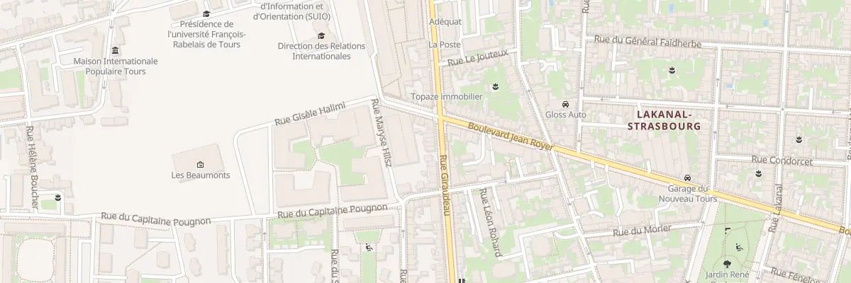 Plan du 135 Rue Giraudeau à Tours