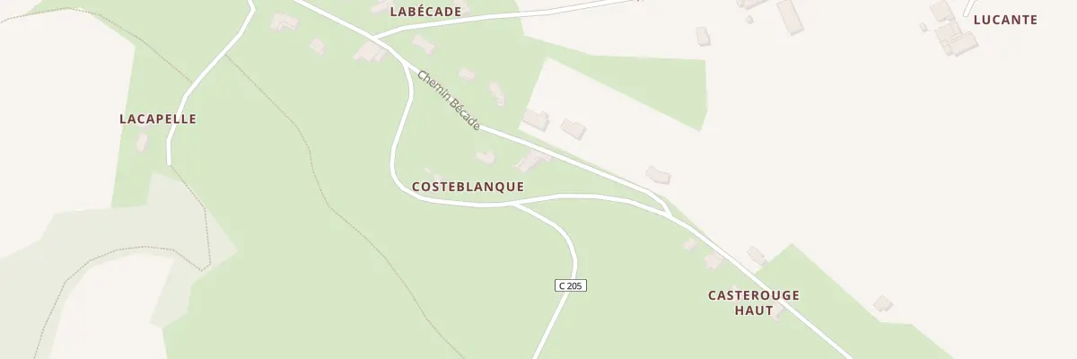 Plan du 635 Rte de Villeneuve à Lédat