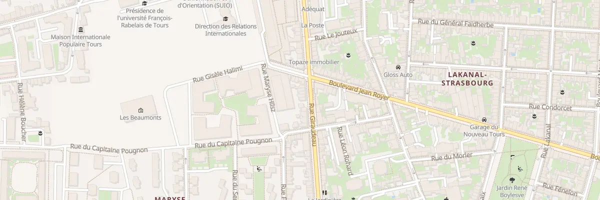 Plan du 139 Rue Giraudeau à Tours