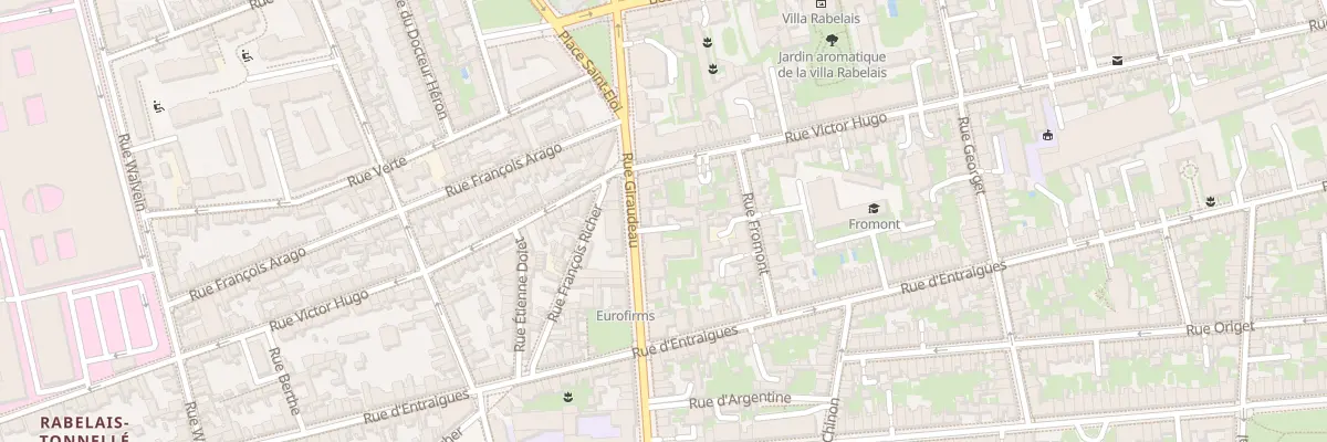 Plan du 38 Rue Giraudeau à Tours