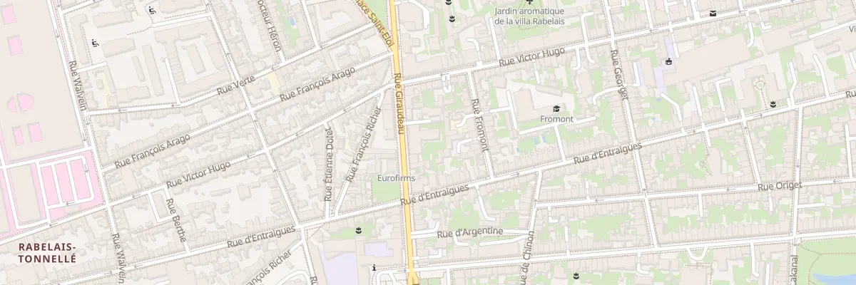 Plan du 44 Rue Giraudeau à Tours