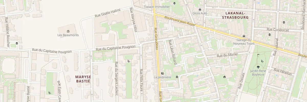 Plan du 159 Rue Giraudeau à Tours
