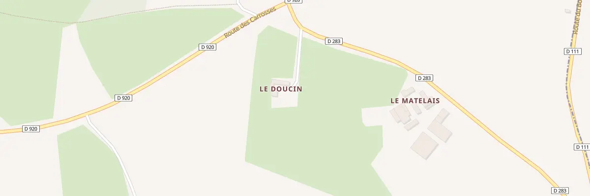 Plan du 327 Le Doucin à Perche en Nocé