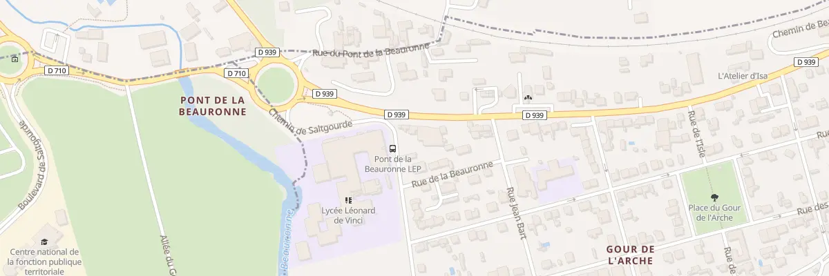 Plan du 301 Rte d’Angoulême à Périgueux