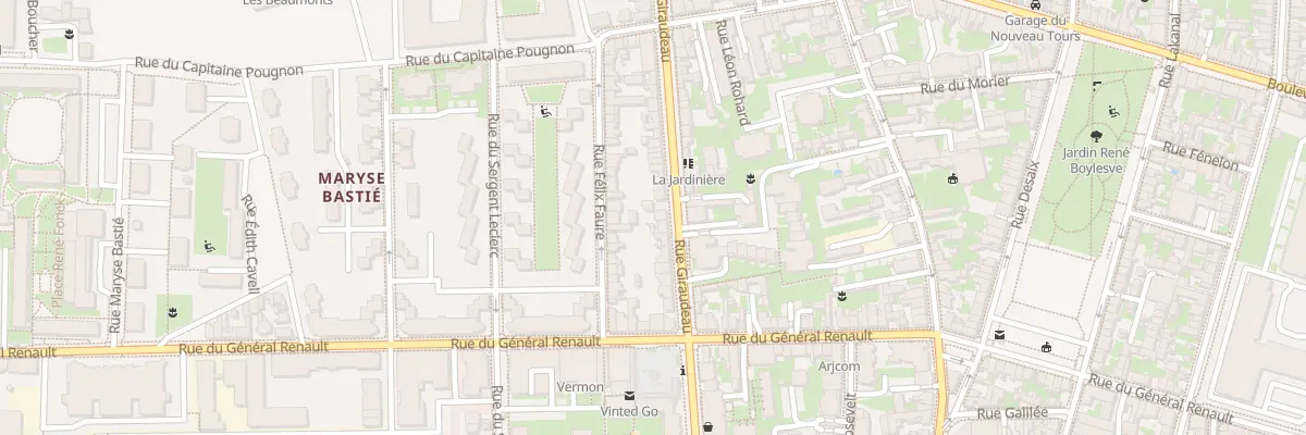 Plan du 187 Rue Giraudeau à Tours
