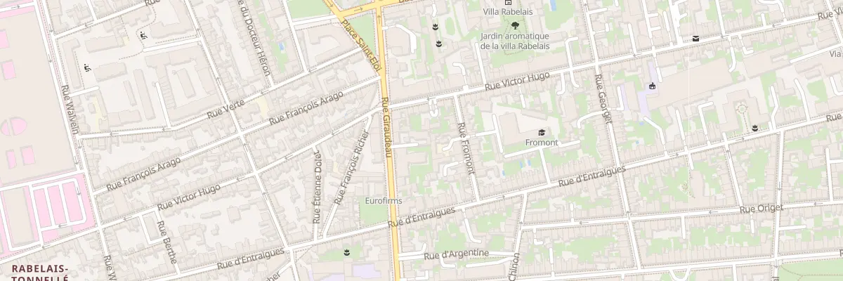 Plan du 40 Rue Giraudeau à Tours