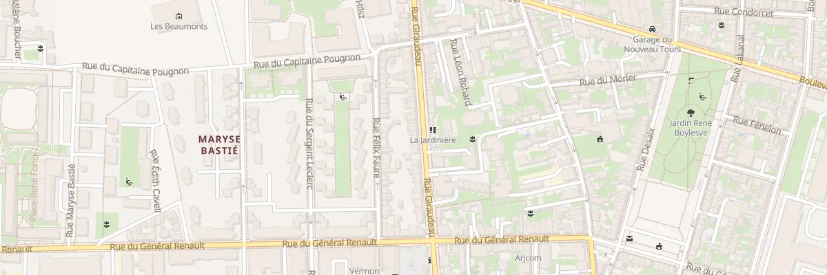 Plan du 179 Rue Giraudeau à Tours