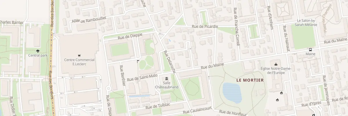 Plan du 105 Rue Delaroche à Tours