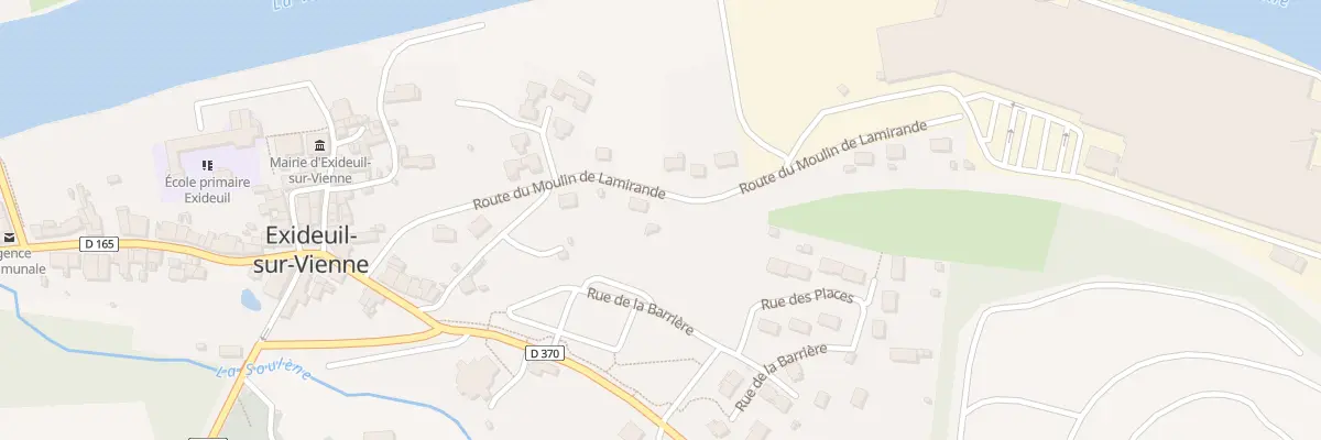 Plan du 8 Rte du Moulin de Lamirande à Exideuil-sur-Vienne