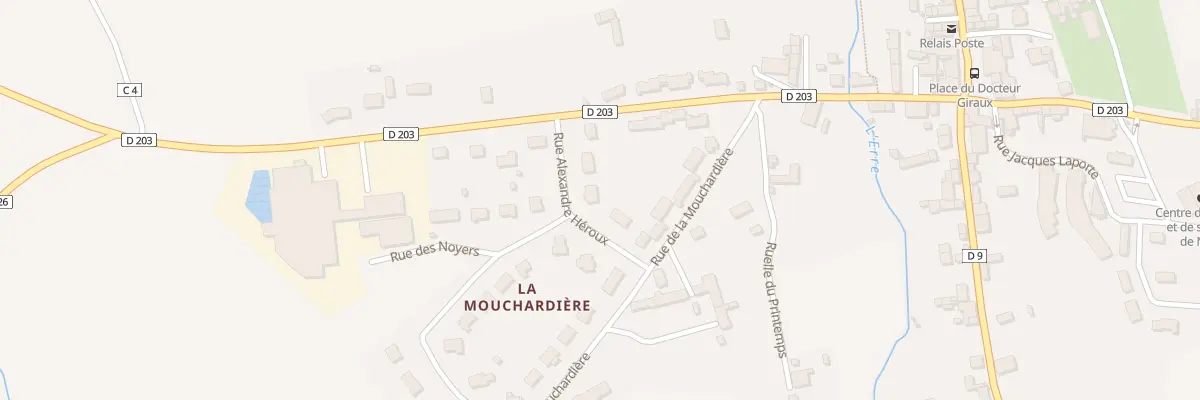 Plan du 345 Champ de Derriere Noce à Perche en Nocé