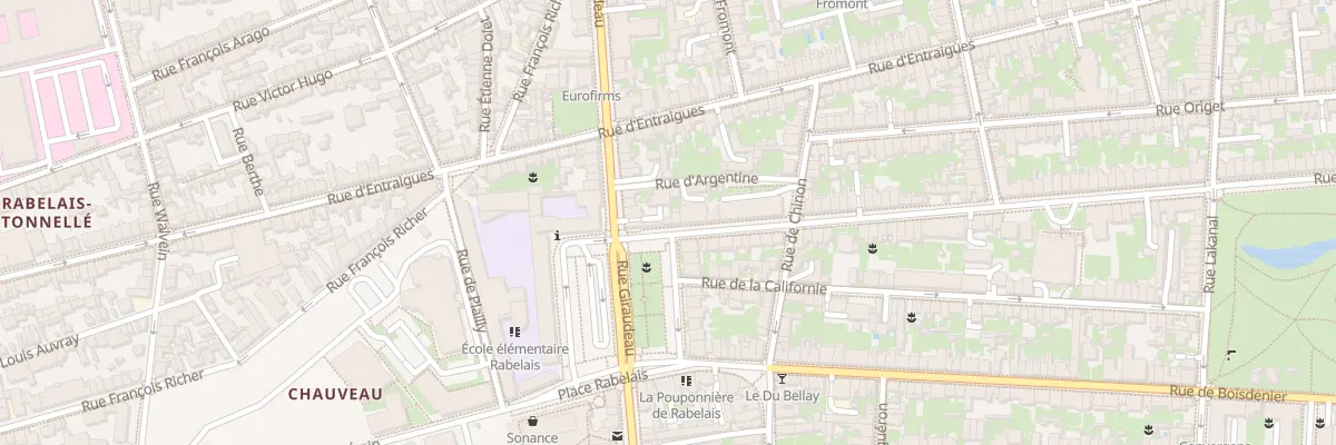 Plan du 6 Pl Rabelais à Tours