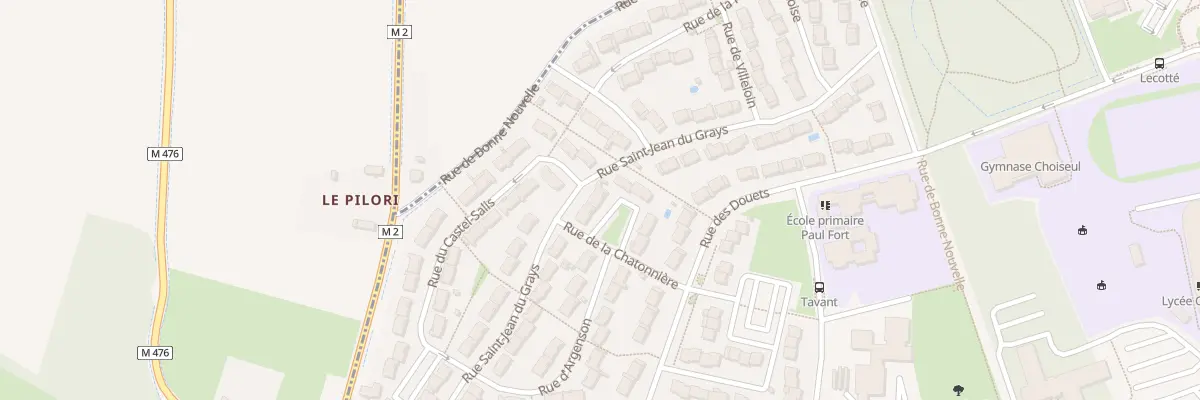 Plan du 3 Rue de la Chatonnière à Tours
