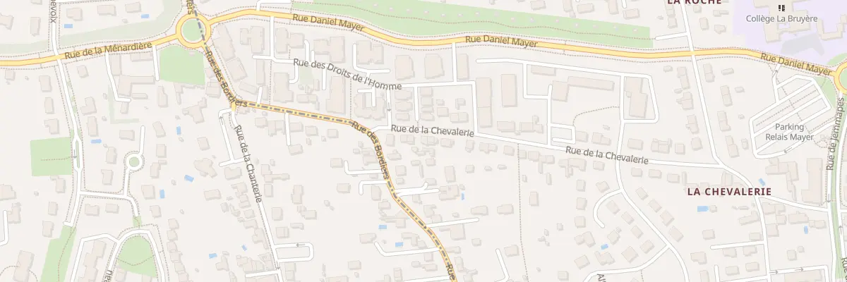 Plan du 100 Rue de la Chevalerie à Tours