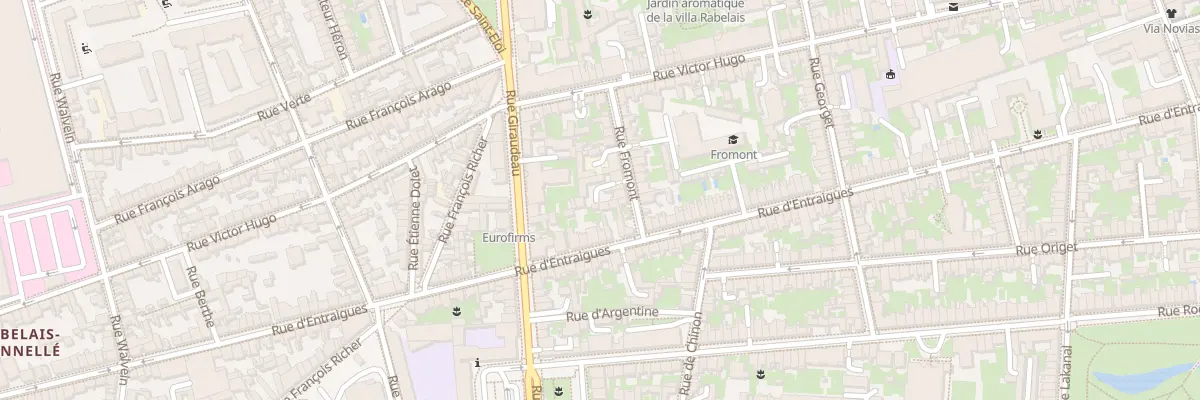 Plan du 13 Rue Fromont à Tours