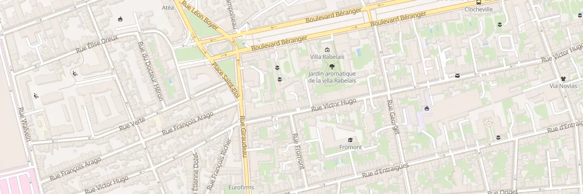 Plan du 185 Rue Victor Hugo à Tours