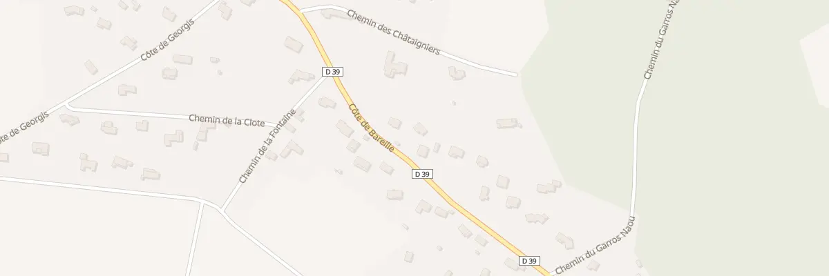 Plan du 621 Cote de Bareille à Villeneuve-de-Rivière