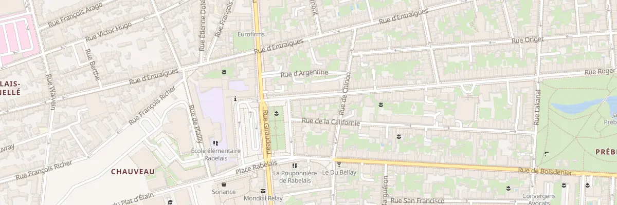 Plan du 128 Rue Roger Salengro à Tours