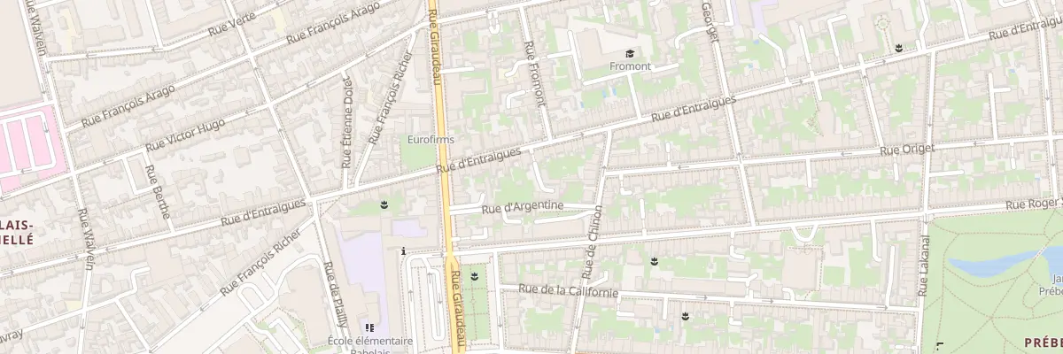 Plan du 194 Rue d’Entraigues à Tours