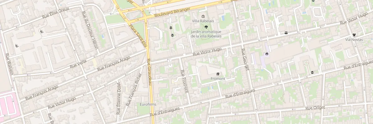Plan du 180 Rue Victor Hugo à Tours