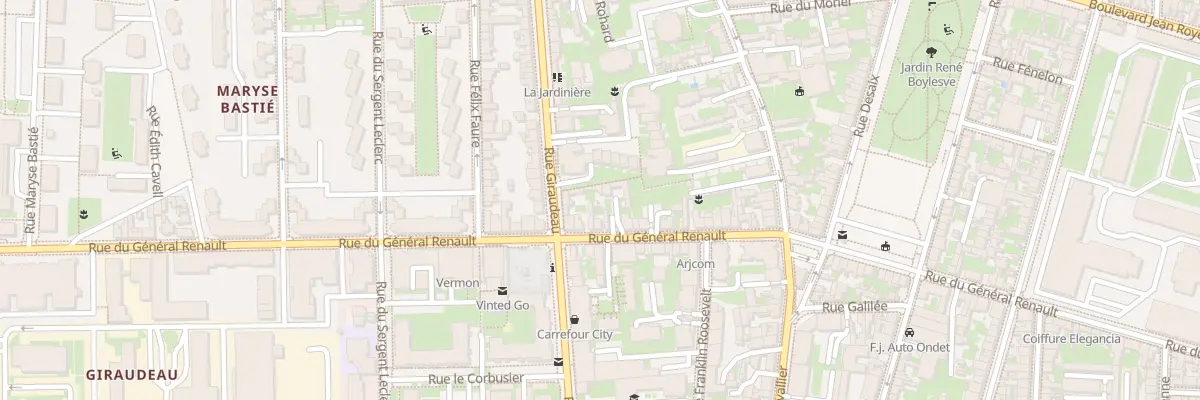 Plan du 67 Rue du Général Renault à Tours