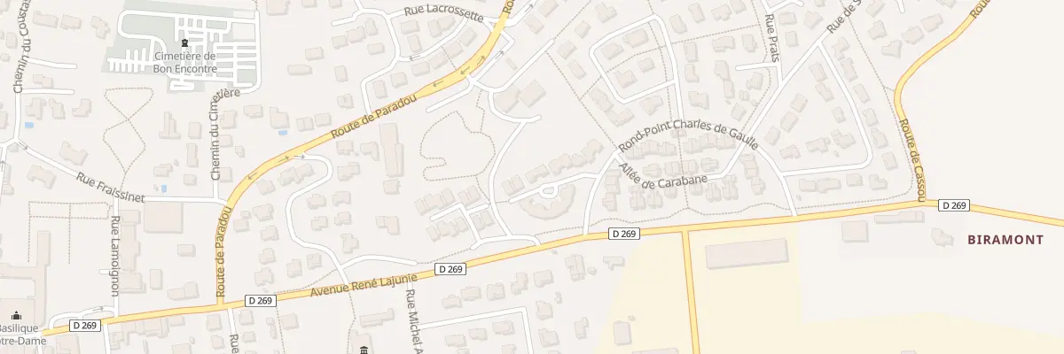 Plan du 12 Rue Jean Mermoz à Bon-Encontre