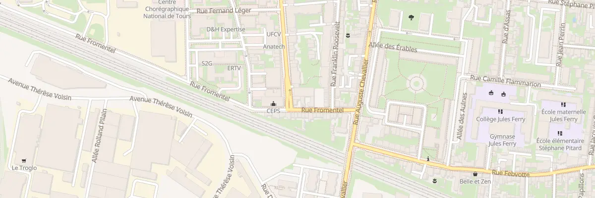 Plan du 286B Rue Giraudeau à Tours