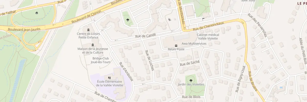Plan du 4 Rue de Loches à Joué-lès-Tours