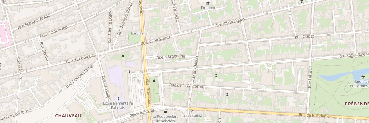Plan du 161B Rue Roger Salengro à Tours