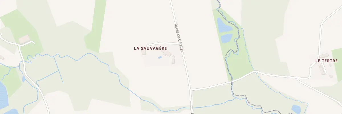 Plan du 2100 Rte de Cerelles à Rouziers-de-Touraine