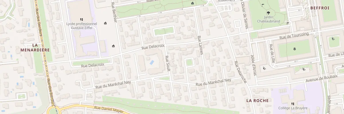 Plan du 7 Rue Soult à Tours