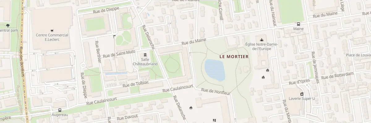 Plan du 1 Rue Caulaincourt à Tours