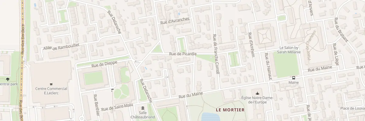 Plan du 5 All de Pithiviers à Tours