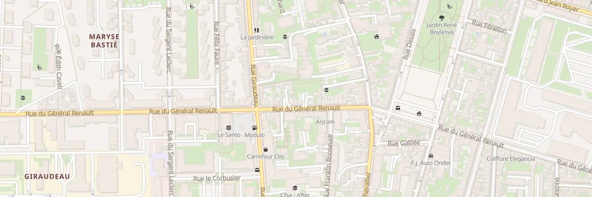 Plan du 59 Rue du Général Renault à Tours