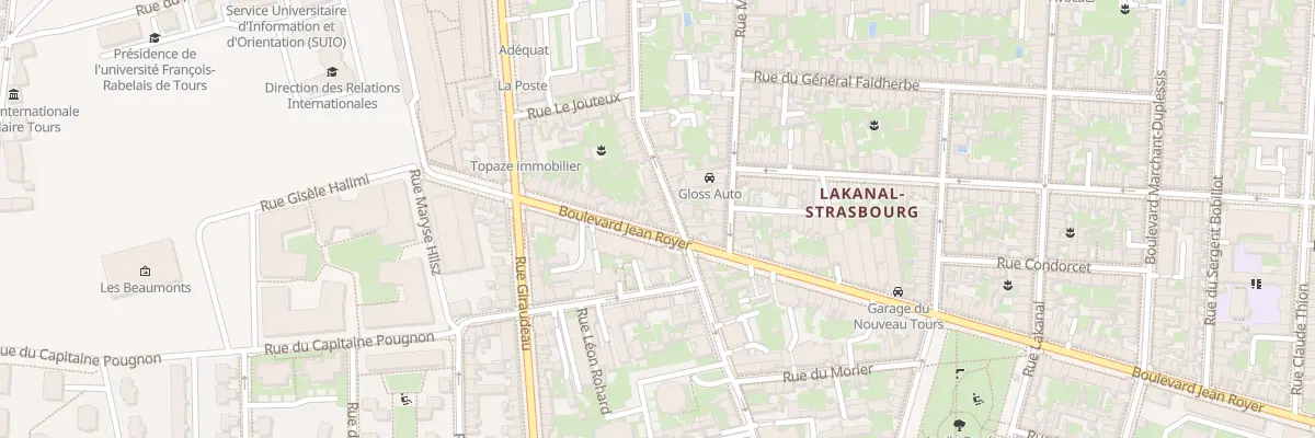 Plan du 55 Rue Auguste Chevallier à Tours