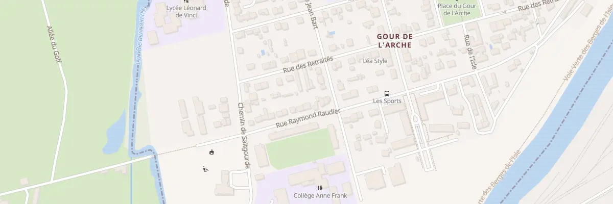 Plan du 64 Rue Raymond Raudier à Périgueux
