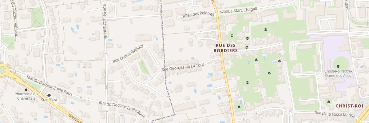 Plan du 11 Rue Georges de la Tour à Tours