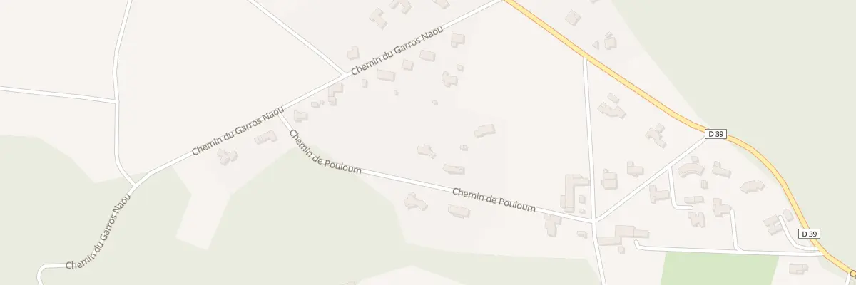 Plan du 221 Che de Pouloum à Villeneuve-de-Rivière