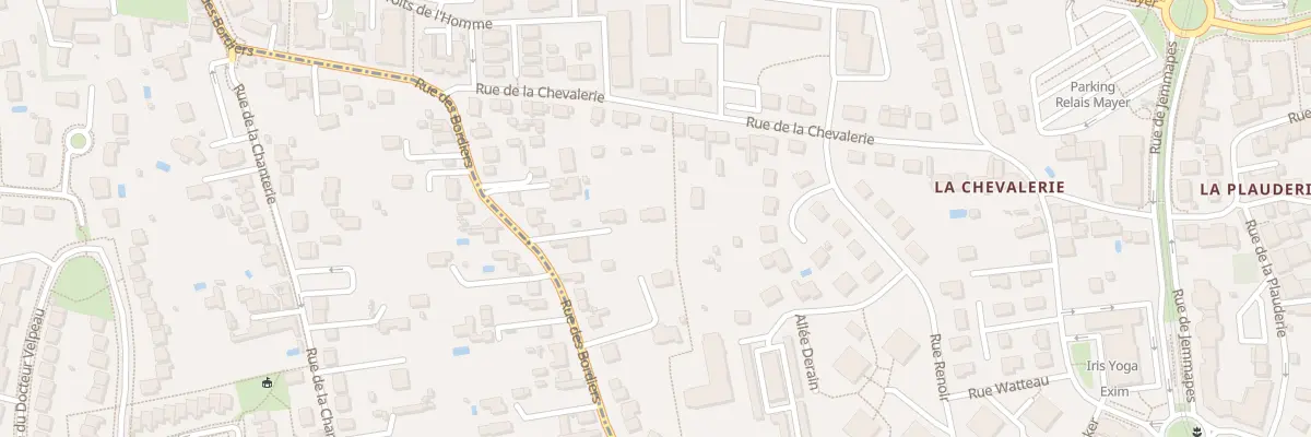Plan du 125 Rue des Bordiers à Tours