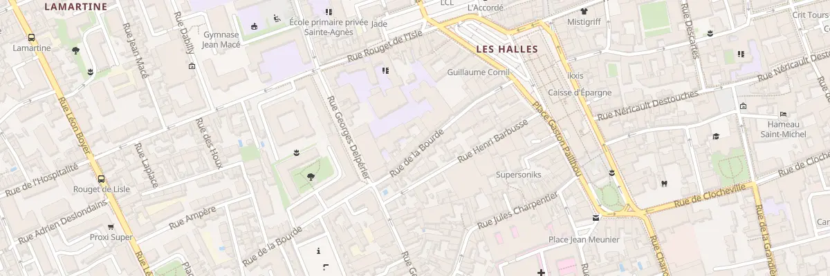 Plan du 15 Rue de la Bourde à Tours
