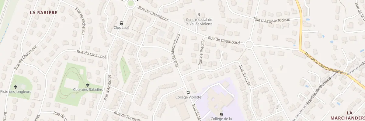 Plan du 10 Rue de Montrichard à Joué-lès-Tours