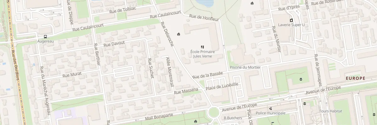 Plan du 83 Rue Delaroche à Tours