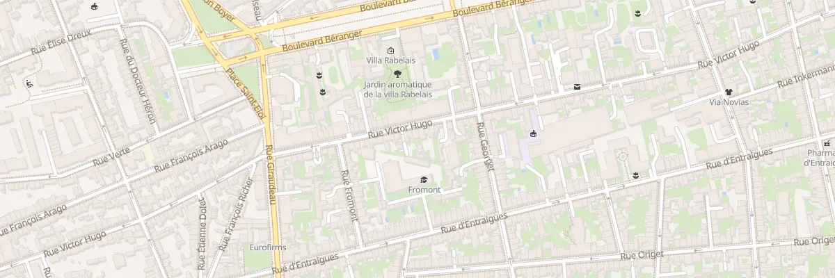 Plan du 160 Rue Victor Hugo à Tours