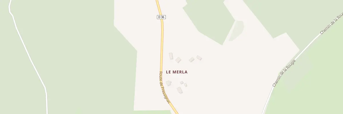 Plan du 95 Le Merla à Cause-de-Clérans