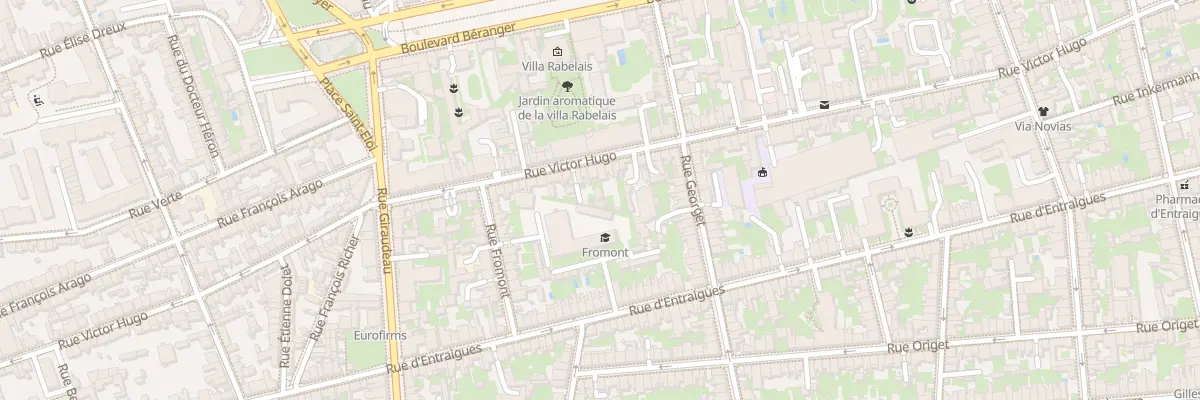 Plan du 160B Rue Victor Hugo à Tours
